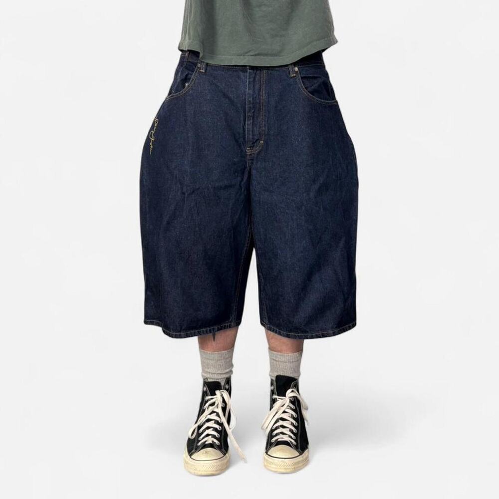 2000s Super Baggy Sean John Embroidered Jean Shorts